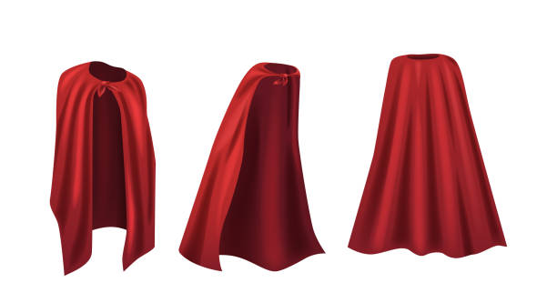 istock Three Superhero Capes In Vibrant Red Isolated On White Background Emanating A Sense Of Adventure Heroism 2181742140