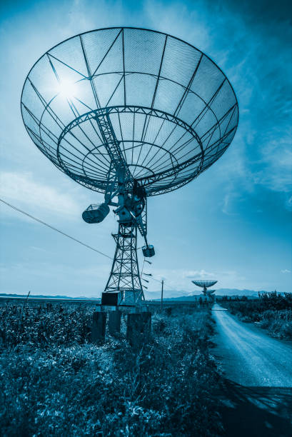 Radio Telescope in sunshine