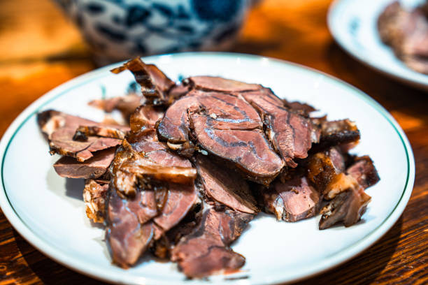Braised beef sliced with soy sauce, Chinese traditional food