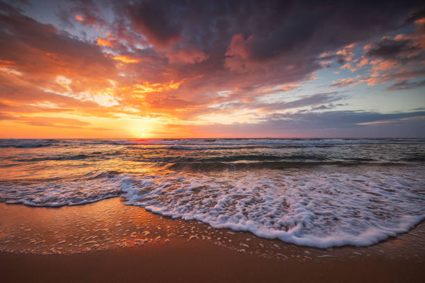 istock Beautiful sunrise over the sea 2181745670