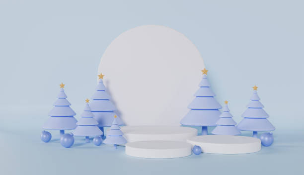 istock A festive Christmas table setting with wrapped gifts, adorned with ribbons and bows, creates a joyful holiday atmosphere 2181747947