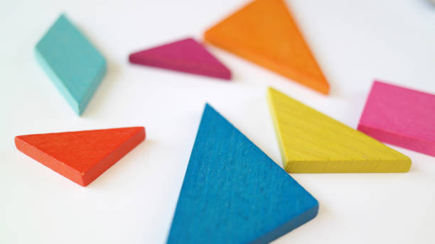 istock Tangram jigsaw game puzzle with seven pieces 2181749783