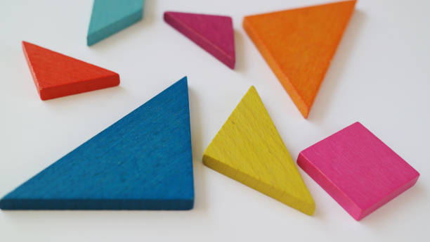 istock Tangram jigsaw game puzzle with seven pieces 2181749809