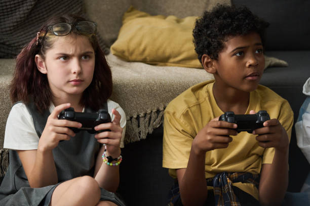 istock Playing Video Games on Modern Gaming Console at Home 2181750827