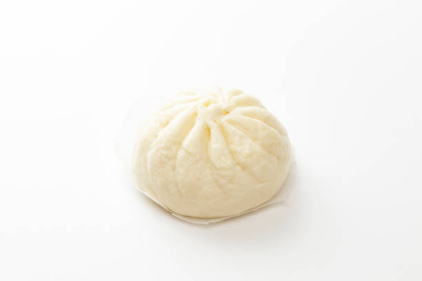 istock Steamed meat bun on white background. 2181751061