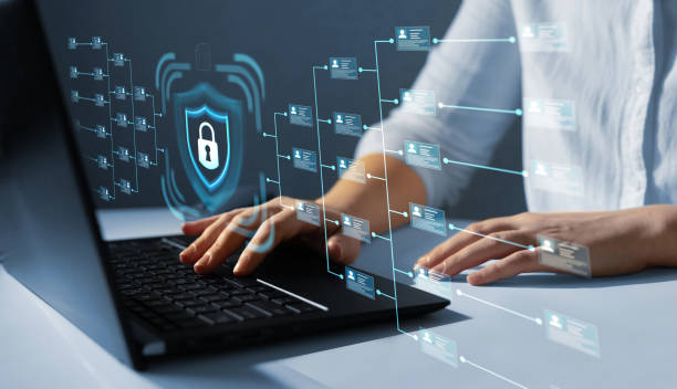 istock Management system with employee privacy.Employee confidentiality. Software for security, searching and managing corporate files and employee information. NDA(Non-disclosure agreement). 2181751094