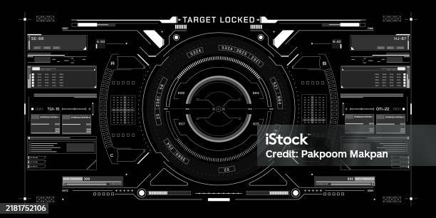 User Interface Scanner Hud Futuristic Elements Automatic Target Scan User Screen Interface ...