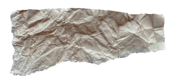istock Brown Textured Ripped Crumpled Old Craft Paper Piece 2181757673