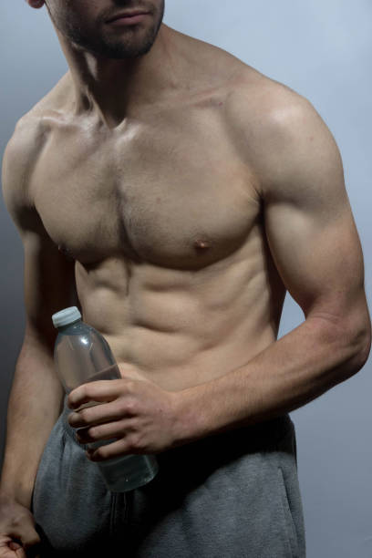 istock A young shirtless muscular man 2181759510