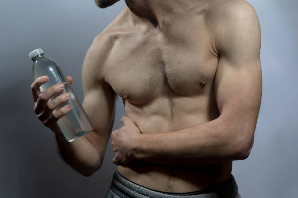 istock A young shirtless muscular man 2181759707