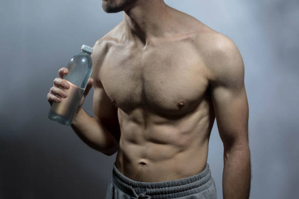 istock A young shirtless muscular man 2181760276