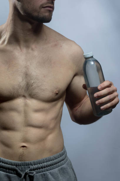 istock A young shirtless muscular man 2181761377