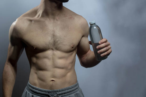 istock A young shirtless muscular man 2181761903