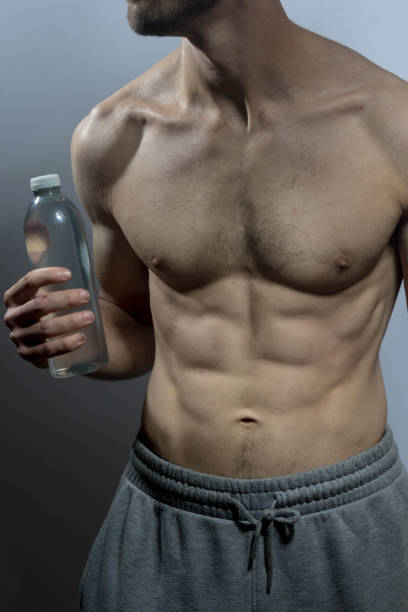 istock A young shirtless muscular man 2181762106