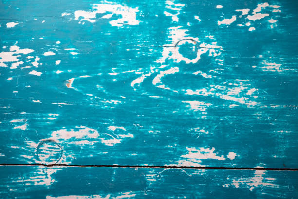 Blue wood texture background surface with old natural pattern or old wood texture table top view. Grunge surface with wood texture background. Vintage timber texture background. Rustic table top view.
