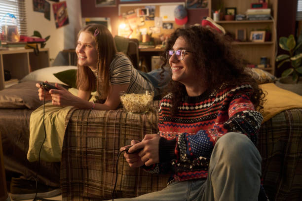 istock Enjoying Video Game Night Next to Popcorn Bowl 2181766977