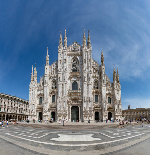 Milano, Italy - August 15, 2024: A picture of the Duomo di Milano or Milan Cathedral.