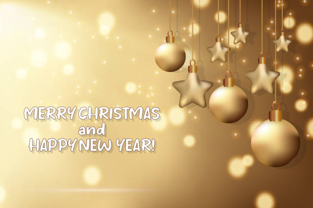 istock Winter holiday design template Merry Christmas and Heppy New Year Text 2181780935