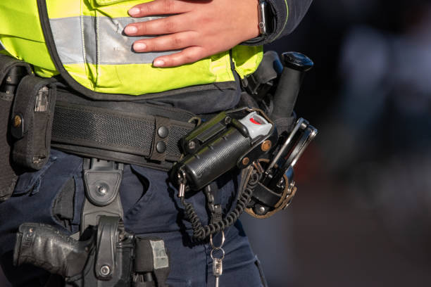 istock Equipment Of A Police Man 2181782998
