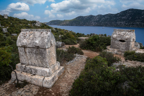 istock Lycian stone tombs in Kekova, Antalya. 2181795052