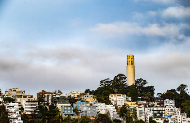 Coit Tower on Telegraph Hill in San Francisco