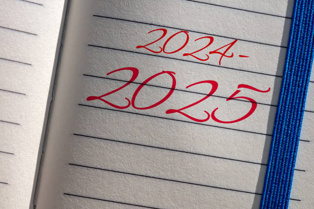 istock New educational academic year 2024-2025 written on a notepad page 2181799939