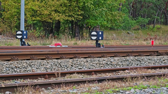 Terminal Junction Track Railway Siding Track Junction Switch With Mechanical Signalling Point ...
