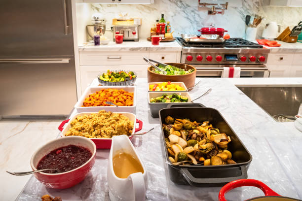 istock Thanksgiving Dinner Side Dishes at Home 2181801954