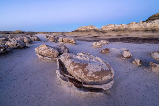 This formation is at the Bisti/De-Na-Zin Wilderness Area in New Mexico