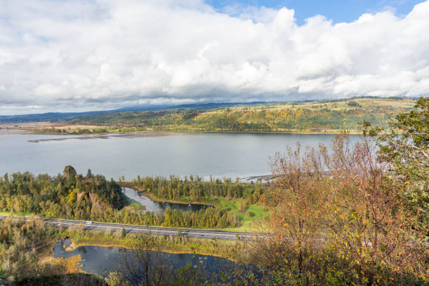 istock Columbia River in Oregon. View from above in autumn 2181812200
