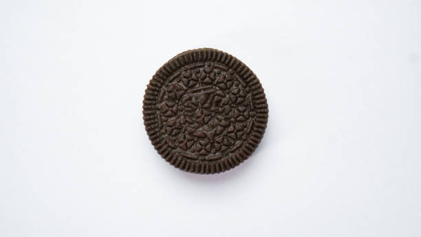 istock Chocolate cookies Isolated on white background 2181813699