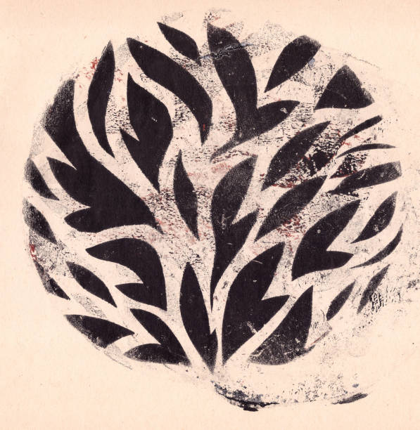 istock stylized floral motif, print on paper, abstract background 2181814080