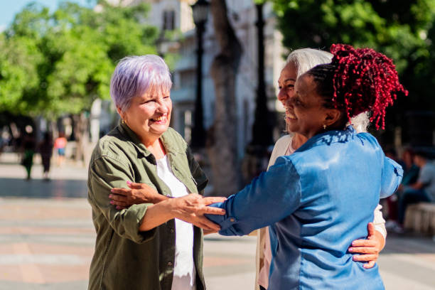 istock Senior friends talking outdoors 2181821505