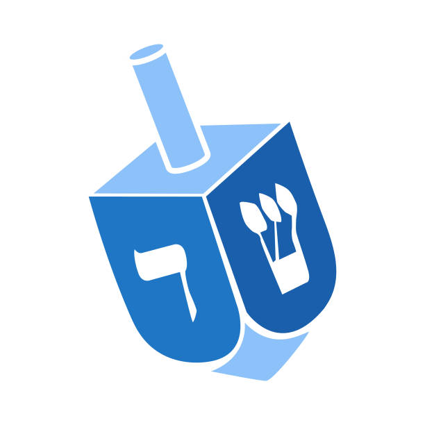 Blue Dreidel Toy Icon