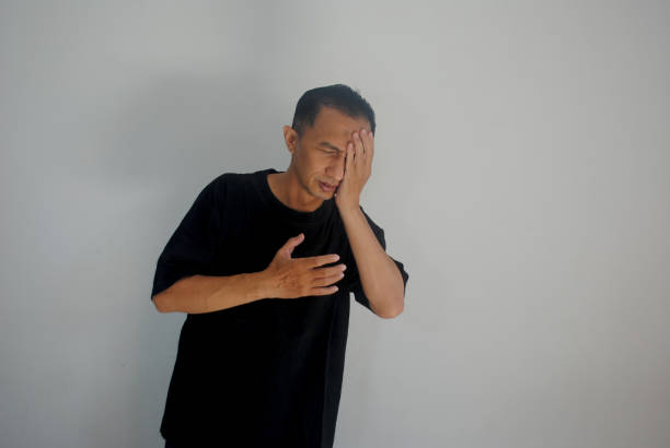 istock Male patient is having eye disorder. 2181834955