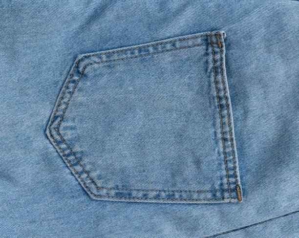 istock Close-up of jean fabric texture background. 2181836925