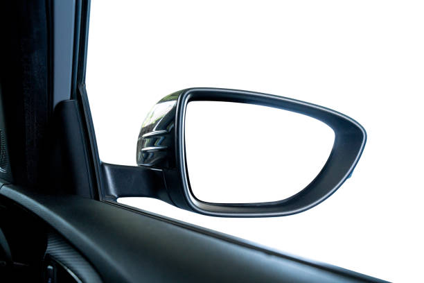 istock Blank wing mirror of a car Isolated on white background clipping path 2181837930