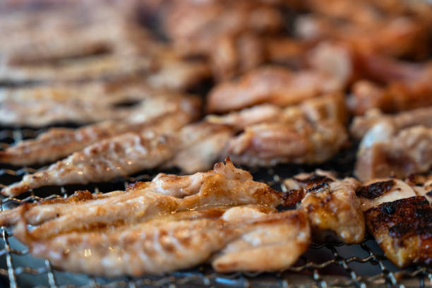 istock chicken meat grilled on charcoal 2181841667