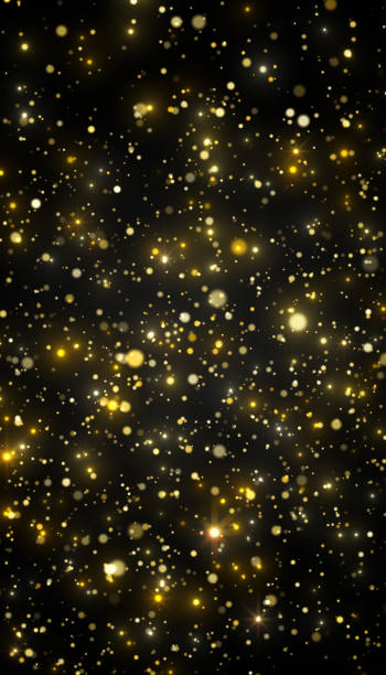istock Vertical illustration of golden glitter particles. 2181849205