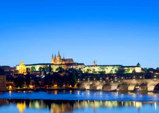 istock Prague Charles bridge  Vltava river  Prague castle 2181855620