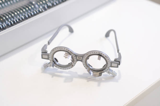 istock A beautifully crafted Vintage Optical Test Frame for Eye Exams, ensuring accuracy and quality 2181857264