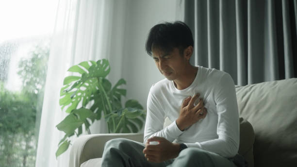 istock Man from painful chest. 2181862603
