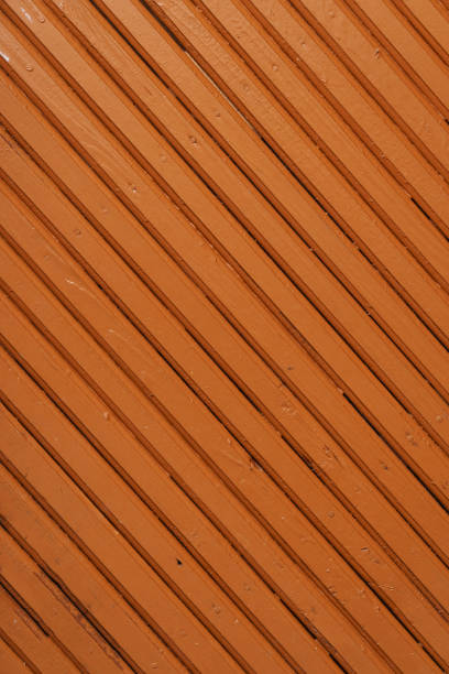Brown painted wooden striped background. Diagonal stripe