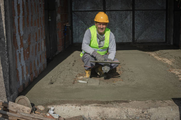 Portrait of a builder on a construction site