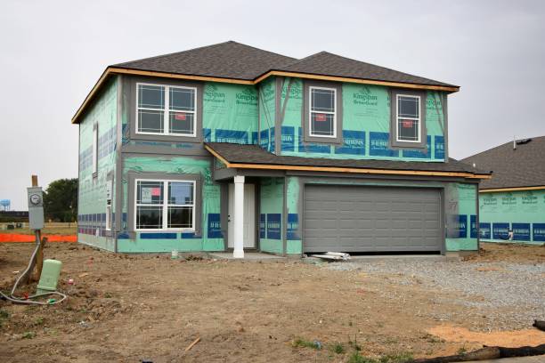 Greenfield, Indiana, USA - September 22 2024: A home building boom leads to new home construction in the suburbs in the midwest. Greenfield, Indiana.