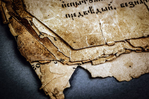 shabby old books on the table