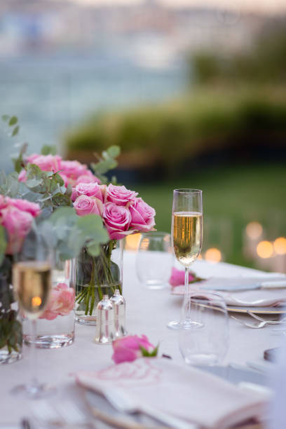 istock Beautiful Floral and Candle Decor by the Bosphorus Waterfront 2181888248