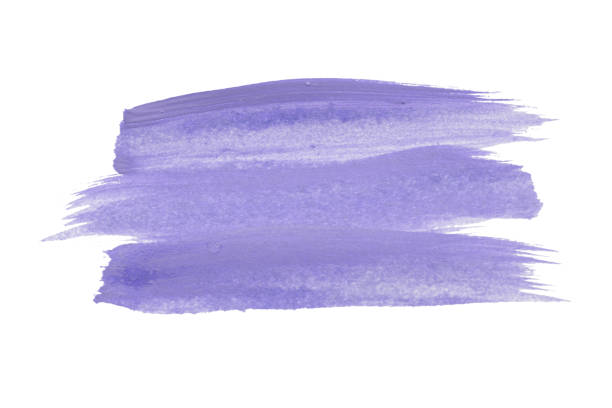 Watercolor Background Purple Corners on Watercolor Paper with copy space