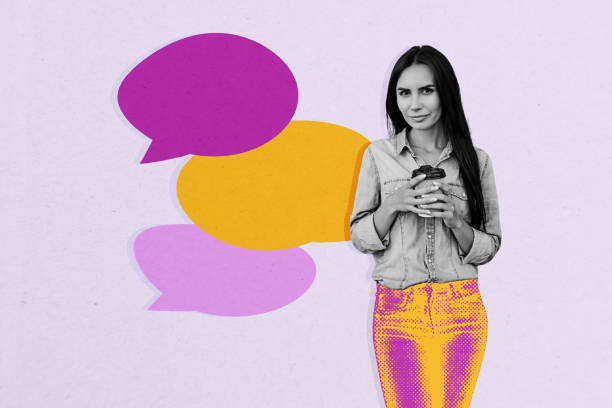 istock Creative collage young woman coffee cup mug drink beverage textbox message cite quote communication drawing background 2181892309