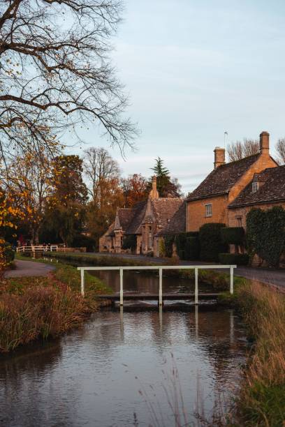 istock Charming English countryside village scene 2181901629